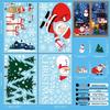 Santa Claus Self-Adhesive Christmas Window Stickers – Festive Holiday Decoration