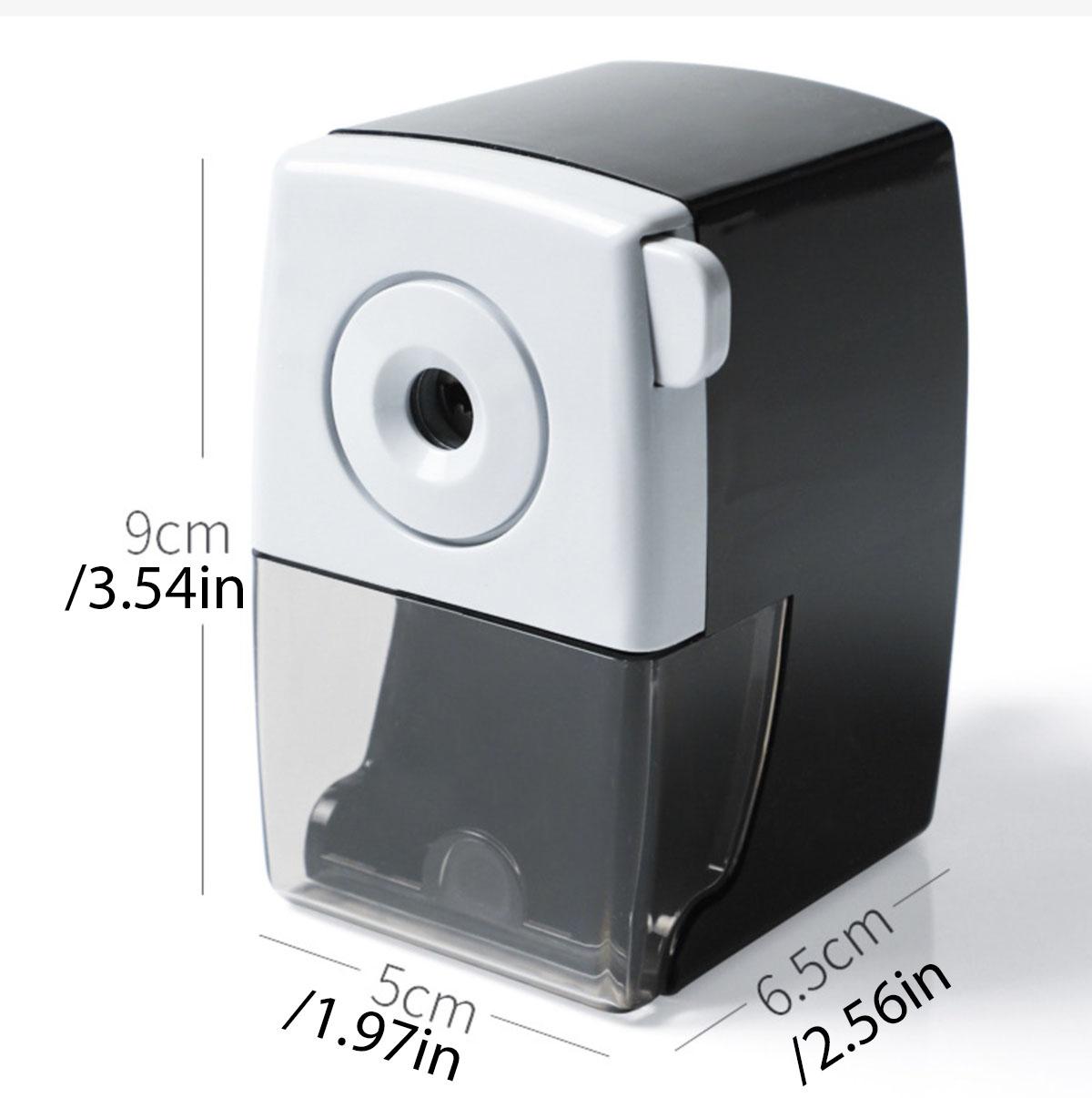 

Вращающаяся точилка для карандашей, резак для карандашей, офис, школа, стол, точилки, канцелярские принадлежности чёрный