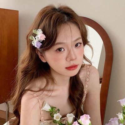 Gentle Diary~ Tulip Pearl Hairpin Fairy Mori Fairy Beauty Premium Sense Niche Bangs Side Headdress Hairpin