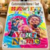 Flannel BlanketHarry Styles Custom Name Text Personalized Soft Warm Throw Blanket Home Decor Gift