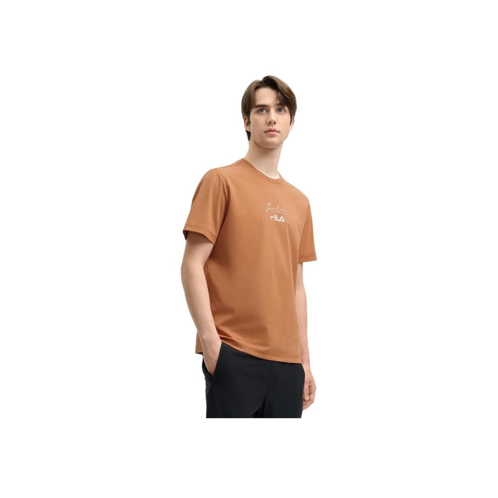 New FILA T Shirt Men's Sand Pond Orange or F11M528104F-OR