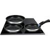 Set de 3 poêles - Arthur Martin - AM2196 - 20-24-26 cm - Acier inoxydable - Poignée amovible - Tous feux dont induction