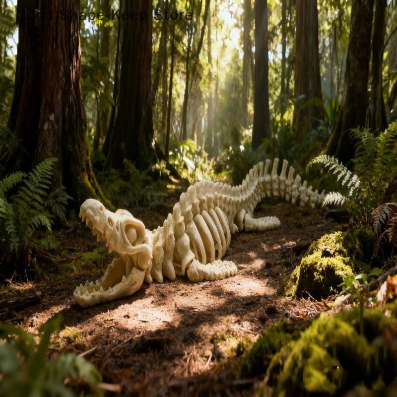 Premium Mosasaurus Dinosaur Skeleton Model, Ideal Replica for Aquarium and Fish Tank Decoration