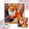 New Arrival 5D DIY Full Circle Diamond Painting "Fox" Embroidery Cross Stitch Home Decor Gift
