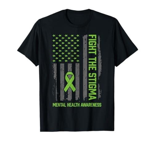 Mental Health Awareness Shirt Fight The Stigma Mental Health T-Shirt S