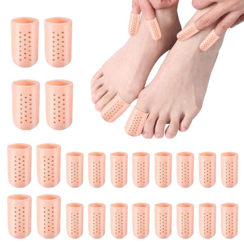 SEBS Anti-Wear Toe and Finger Sleeves: High Heel Friction, Little Toe & Thumb Protector, Toe Separators.
