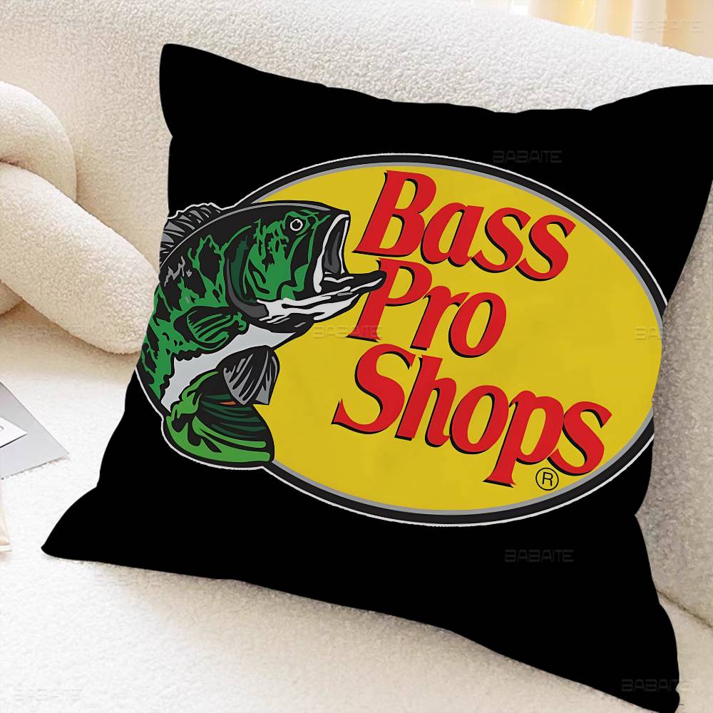 Fishing Brand Bass-Pro-Shops Pillow Cover Sofa Cushion Cover Home Room Decoration Children Gift