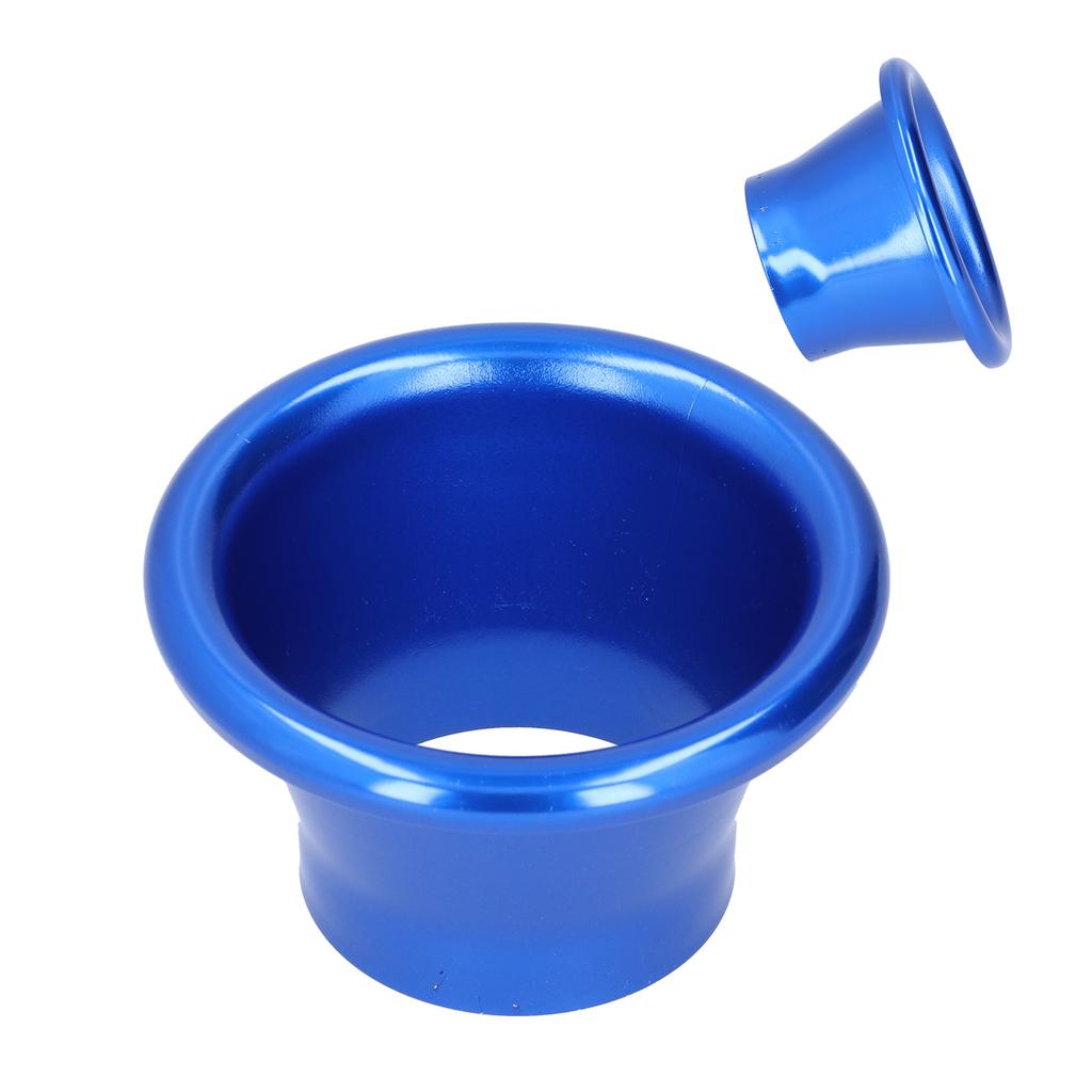 2.6in Cold Air Intake Turbo Horn Velocity Stack Adapter CNC Aluminum Car Modification Part Blue
