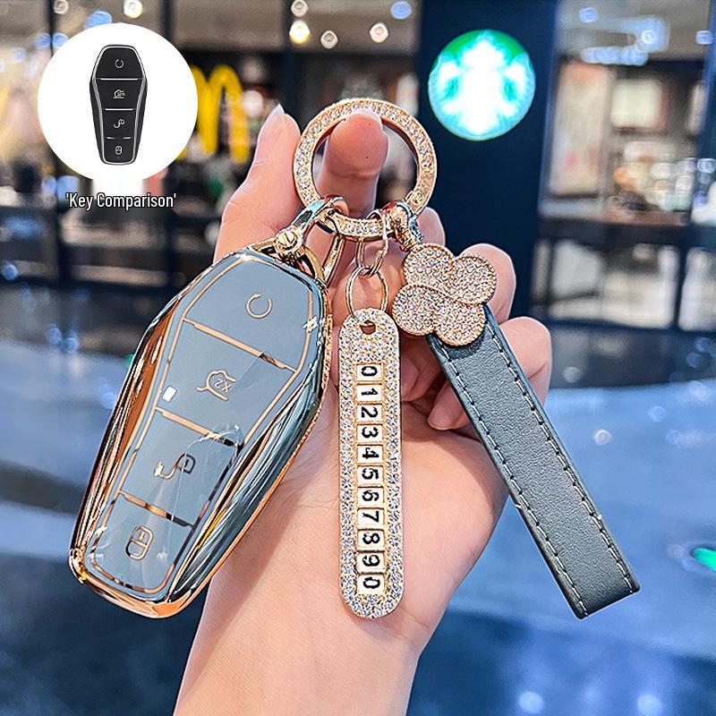 BYD Dolphin and Seal Key Case for Women