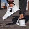 Fashion Sneakers Shoes Man High Quality Leather Fashion Board Shoes Breathable Lace Up Hiking Outdoor Platform Luxury Leisure Sneakers