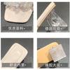 One-word drag women's new crystal flower thick heel cool slippers, wearing rhinestone square head half slippers