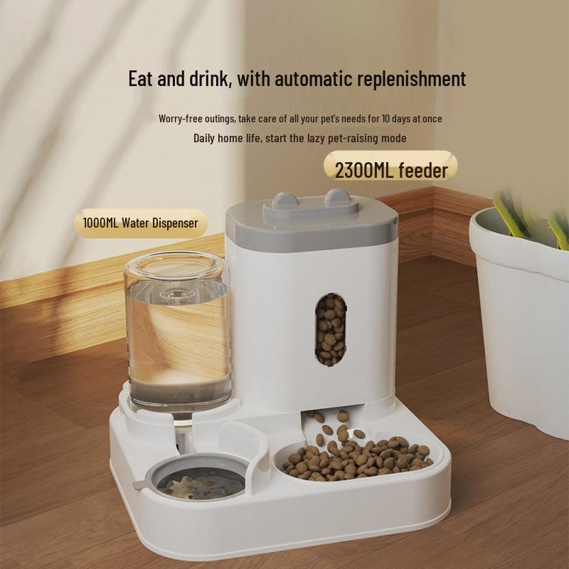2-in-1 Automatic Pet Feeder & Water Dispenser