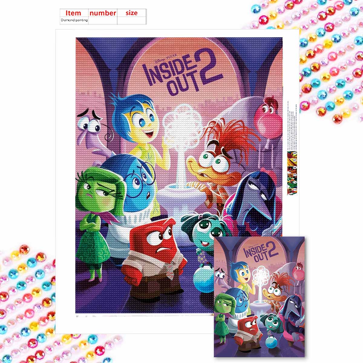 

Алмазная живопись своими руками Магические мультяшные персонажи Набор для вышивания крестом Мозаичное искусство Алмазная живопись Полная выкладка Алмазное украшение для дома Round 20x30cm