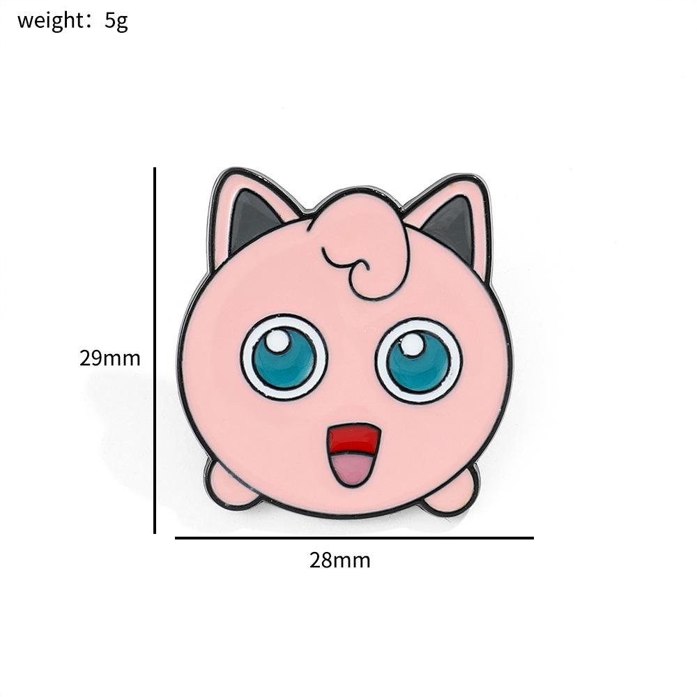 

Cute Big Head Pokémon Brooch Pokémon Metal Badge Pikachu Fatty Squirtle