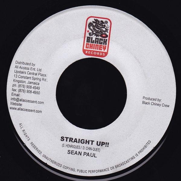 

7inch Record SEAN PAUL / TAMI CHYNN - Straight Up!! / Hot!! NONE Black Chiney Re 2005 Jamaica Reggae, Ska & Dub Used