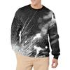 Men's Casual Fashion Printed Round Neck Pullover Sweatshirt