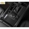 Carbon Fiber Look Interior Gear Shift Box Panel Cover Trim For Mazda 3 -