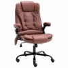 VidaXL Light Brown Massage Office Chair Faux Suede Leather 20579