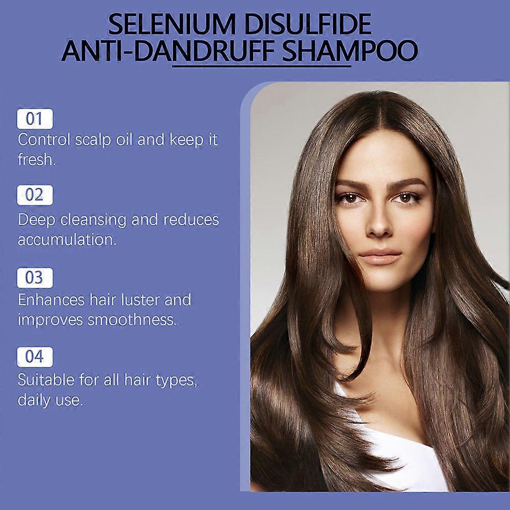 Seleniums Disulfide Shampoo Helps Control Oil Deep Moisture Refreshing Dandruff Control Hair Wash for Men Women