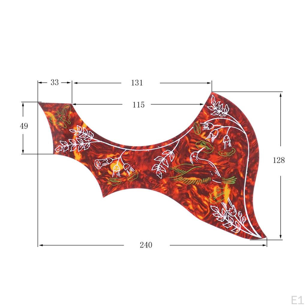 1 Zoll Akustikgitarren-Schlagbrettschutz, kratzfeste Platte