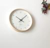 KATOMOKU plywood wall clock 12 wall clock with continuous second km-80NA Natural, hand, 304mm (radio-controlled clock)