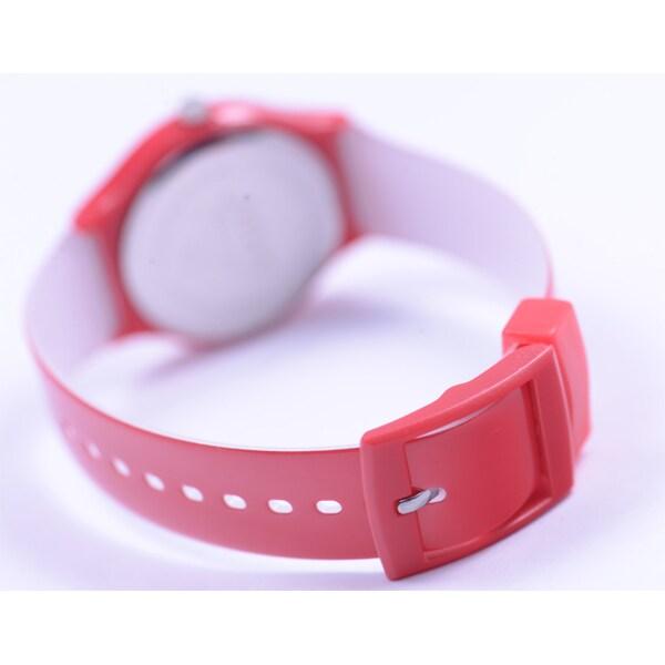 J-AXIS TCL27-RE pour femmes (Montre colorée Sun Flame) Montre Ronde Rouge Analogique