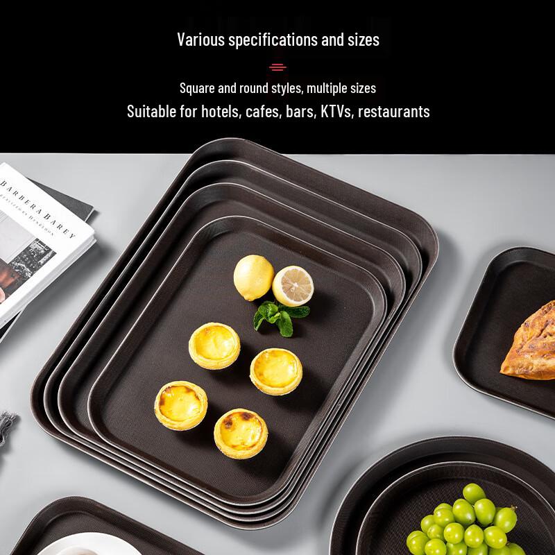 Rectangular Wooden Serving Trays for Hotel Use