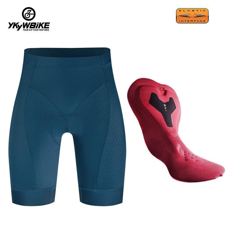 Womens High-Waisted Breathable Cycling Shorts With Double Arrow Design Slim Fit Sport