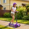 Electric Scooter for Children 6+, Foldable, 3 Wheels, Max Speed 8 km/h, 64 x 29 x 83 cm, Purple