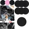 Creative Round Pvc Cup Car Storage Mat Universal Non-slip Car Cup Holder Black
