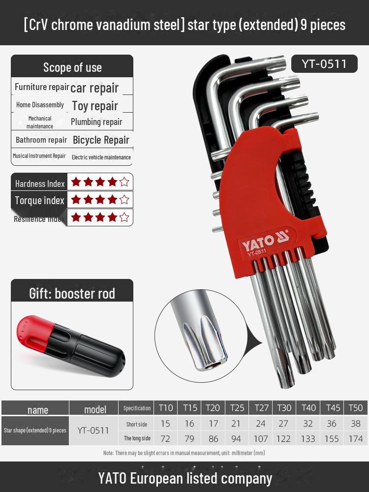 Yiertuo Hexagonal Wrench & Screwdriver Set