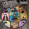 Tappeto Rotondo Demon Slayer Kimetsu No Yaiba Tappeto Tappetino Per Soggiorno Camera da Letto Divano Stanza dei Giochi Decorazione Tappetino Antiscivolo
