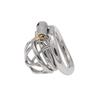 304 Stainless Steel Chastity Lock Penis Cage Chastity Cleaner Men's Wear Binding Metal Sex Tools