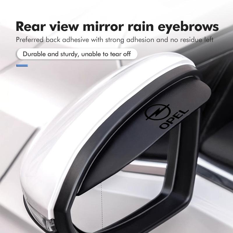 For Opel Universal Car Rearview Mirror Rain Brow Decorative Stickers Insignia Astra G J F K Vectra C H Corsa C B D Omega