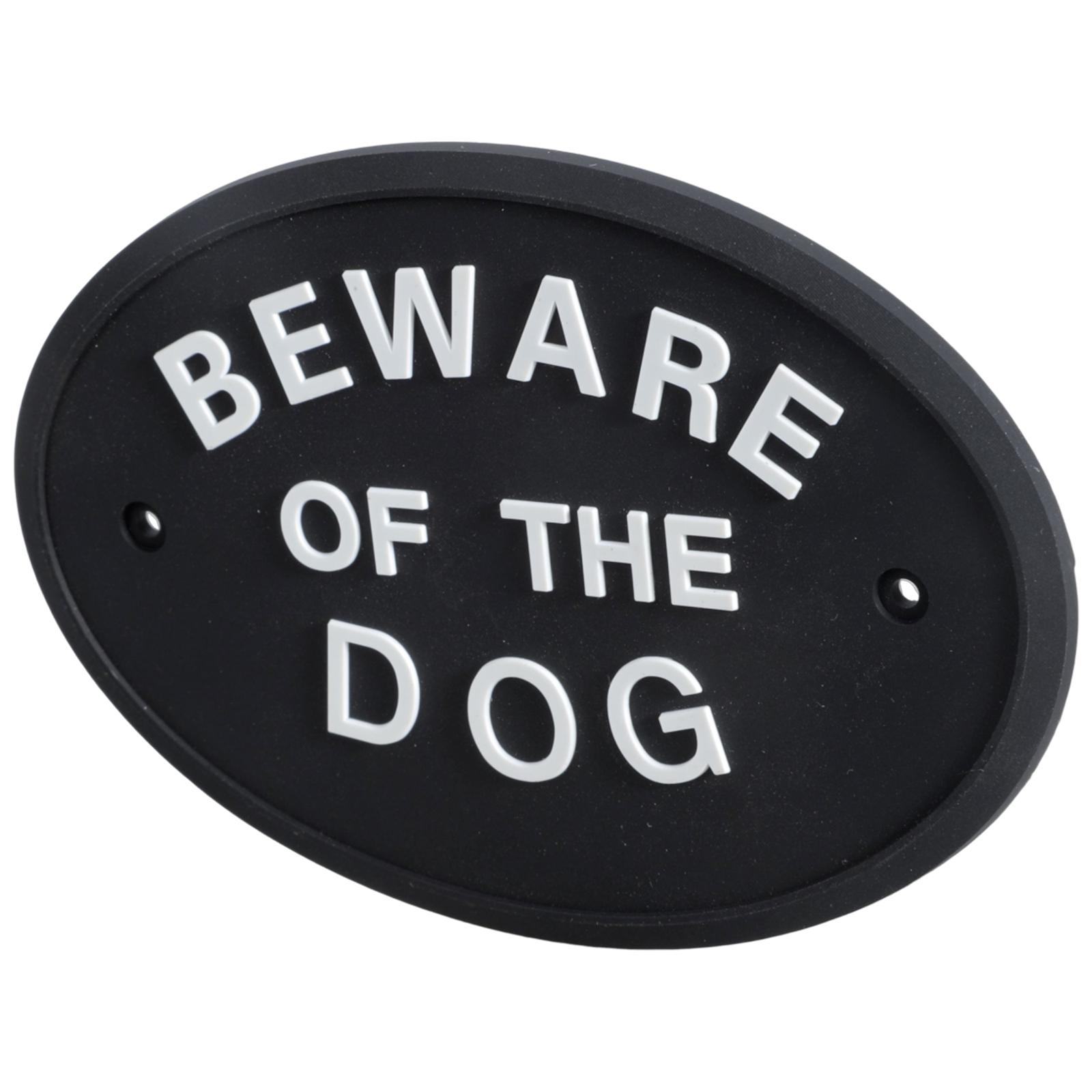 

Beware Of Dog Signs Weatherproof & Long Lasting Garden Warn Sign Decorative Warning Sign for Private Property Protection білий
