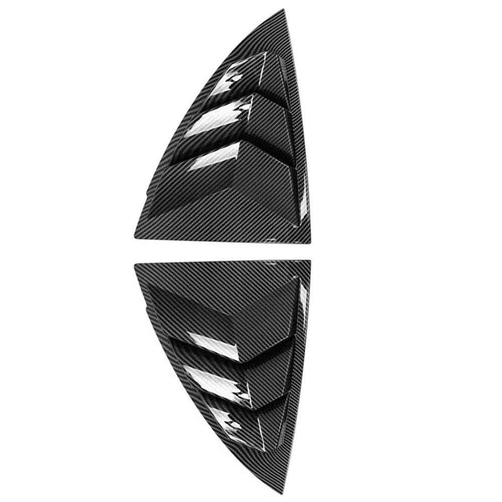 Pair Car Rear Window Shutter Cover Trim for Tesla Model Y 2019-2026 Window Shutter Cover Trim Side Triangle Louver Vent Trim
