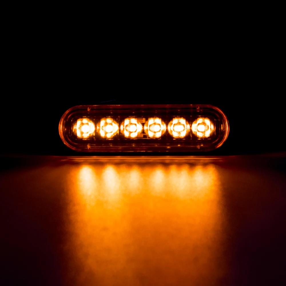 4/10pcs 6 LED 12V -24V External Side Marker Warning Tail Light Clearance Lamp Light Bar Car Truck Trailer RV Lorry Caravan ATV Bulbs 7
