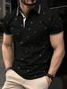 Stylish Leopard Print Short Sleeve Polo Shirt, Trendy Casual Top