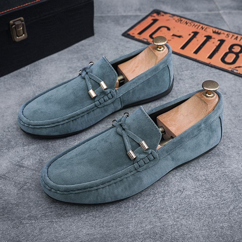 Doudou shoes summer new matte suede lazy small leather shoes loafer driving shoes