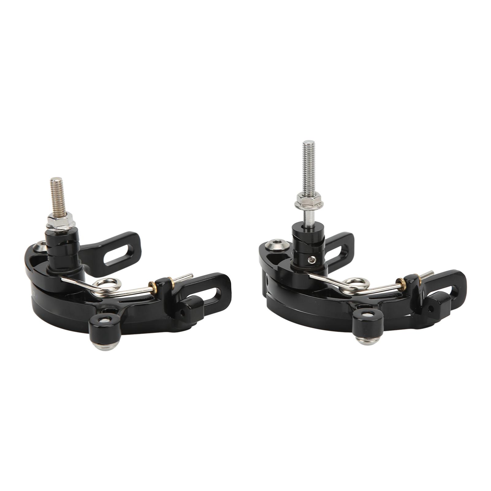 1Pair Lp Litepro Bike Brake Calipers Front and Rear C Shape Brake Clips for Brompton Brake Lever Black