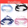 Handgefertigte Unendlichkeits-Symbol-Armbänder mit verstellbarem geflochtenem Design für Paare und als Geschenk