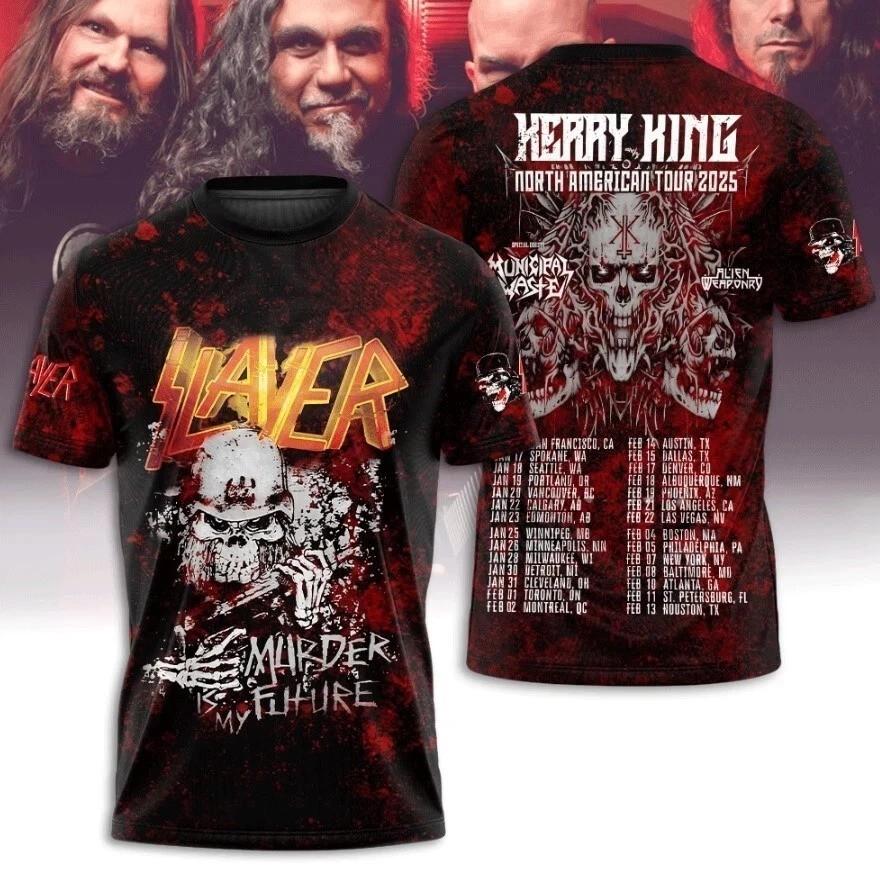 Tour 2026 Slayer Band 3D T-shirt Good Design All Size For Fan S