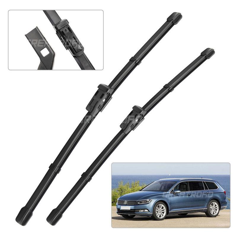 For VW Passat B8 2015- 2016 2017 2018     Wiper Front Wiper Blades Windshield Windscreen Window 26"+ 24"+19"