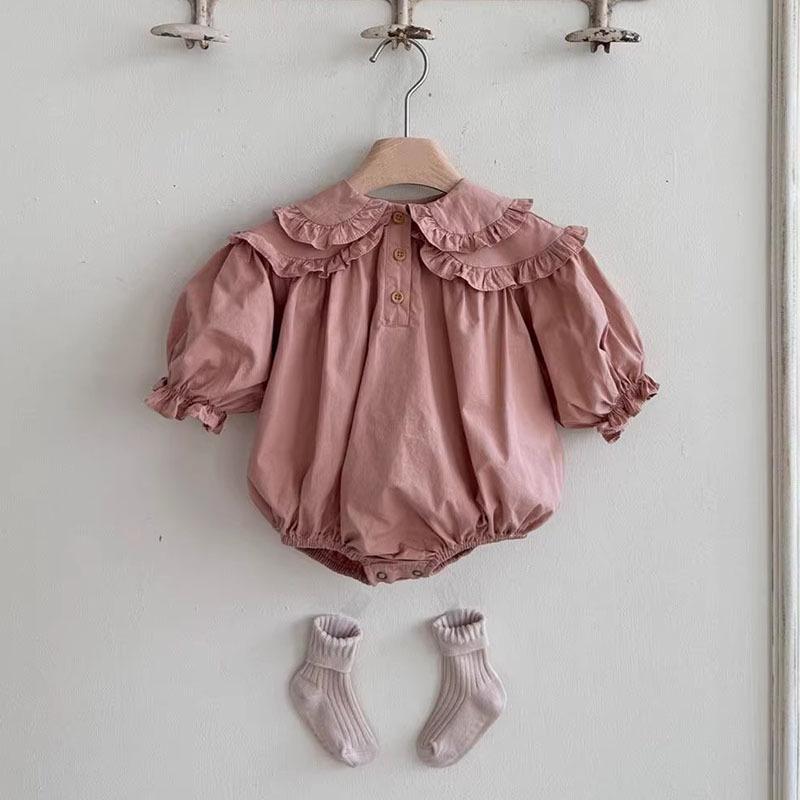 "Niedliches koreanischer Stil Puffärmel Baby Mädchen Kleid mit Strickjacke"