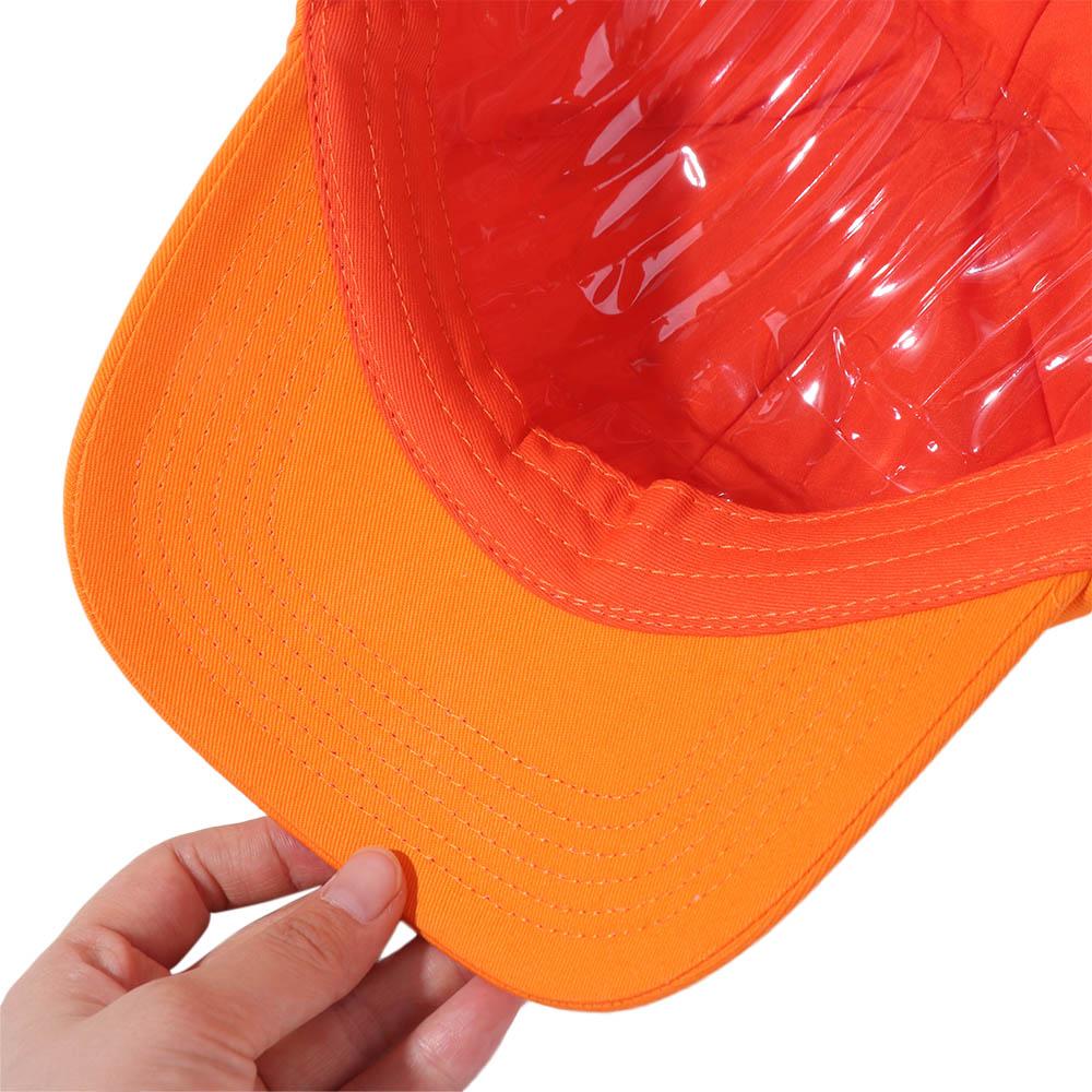 Cotton Embroidered Letter Hat Peaked Creative Orange Cap Versatile Orange Baseball Cap  Street