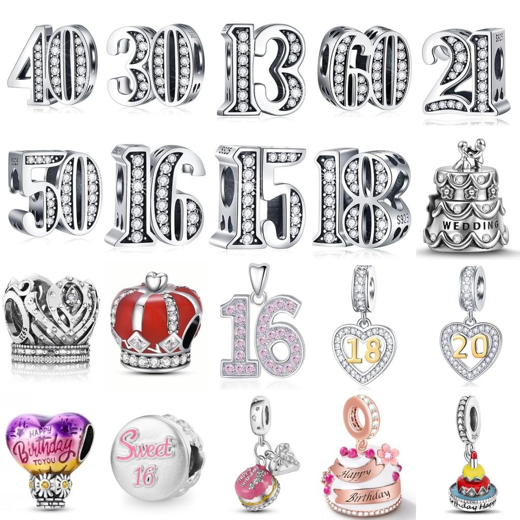 New Birthday Surprise Gift Cake Charm Fit Original Bracelet Accessorycopper Diy Women Jewelry Gift Pendant Amulet