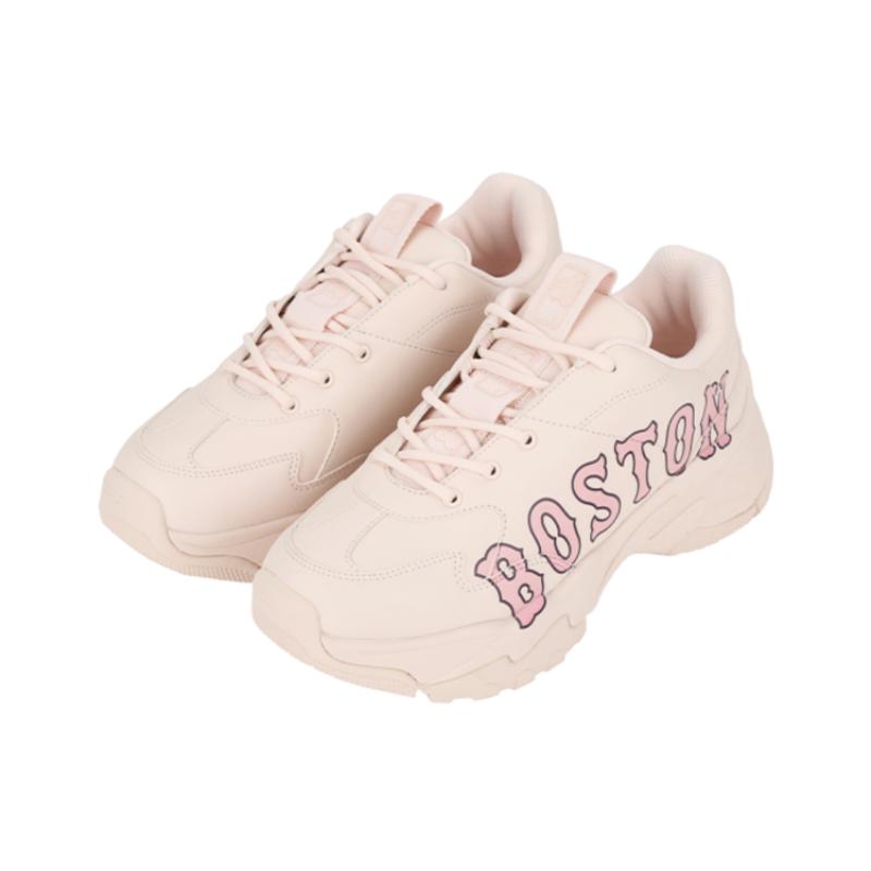 MLB Big Ball Chunky P Boston Slip Resistant Abrasion Resistant Low Top Chunky Sneakers Unisex Pink Sneakers 32SHC2011-43P