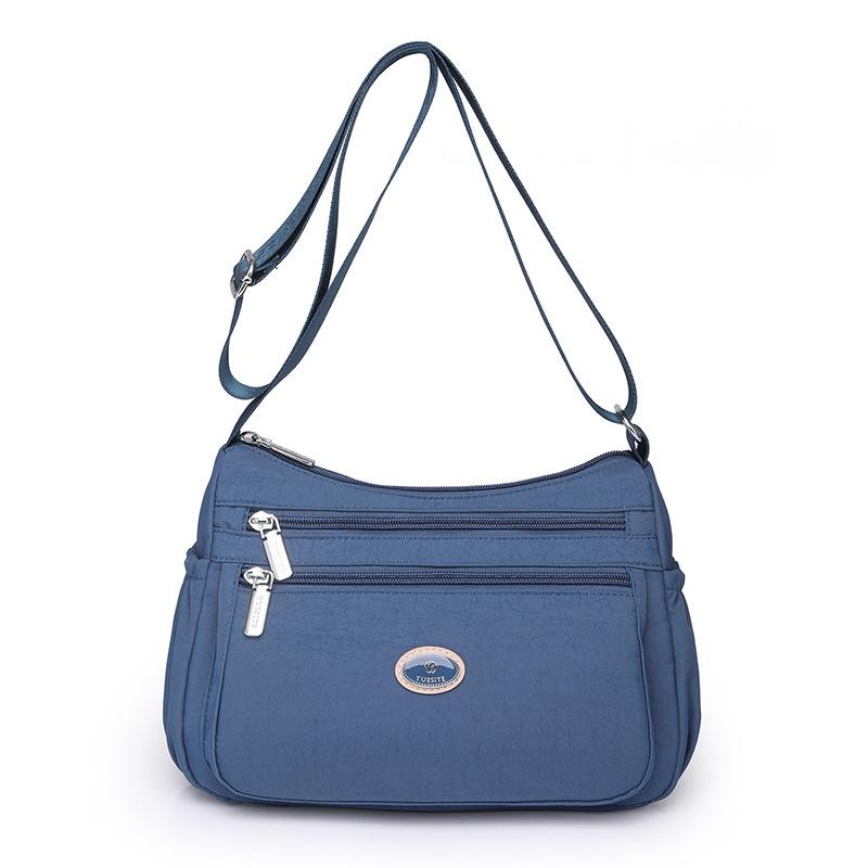 Bag 2025 new shoulder messenger bag nylon bag casual dumpling bag women's bag trend light luxury