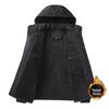 2024 Zima Nadměrná velikost Fleecem podšitý Vodotěsný Větruodolný Odnímatelná kapuce Outdoorový Bavlněný kabát