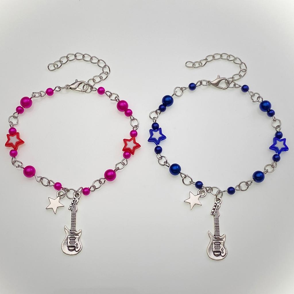 Nowe Trendy Y2K Bransoletki dla par Bransoletki dopasowujące dla dziewczynek z TV Kto naprawdę dba o album Zainspirowane koralikami Bransoletka Przyjaciele Biżuteria Prezent